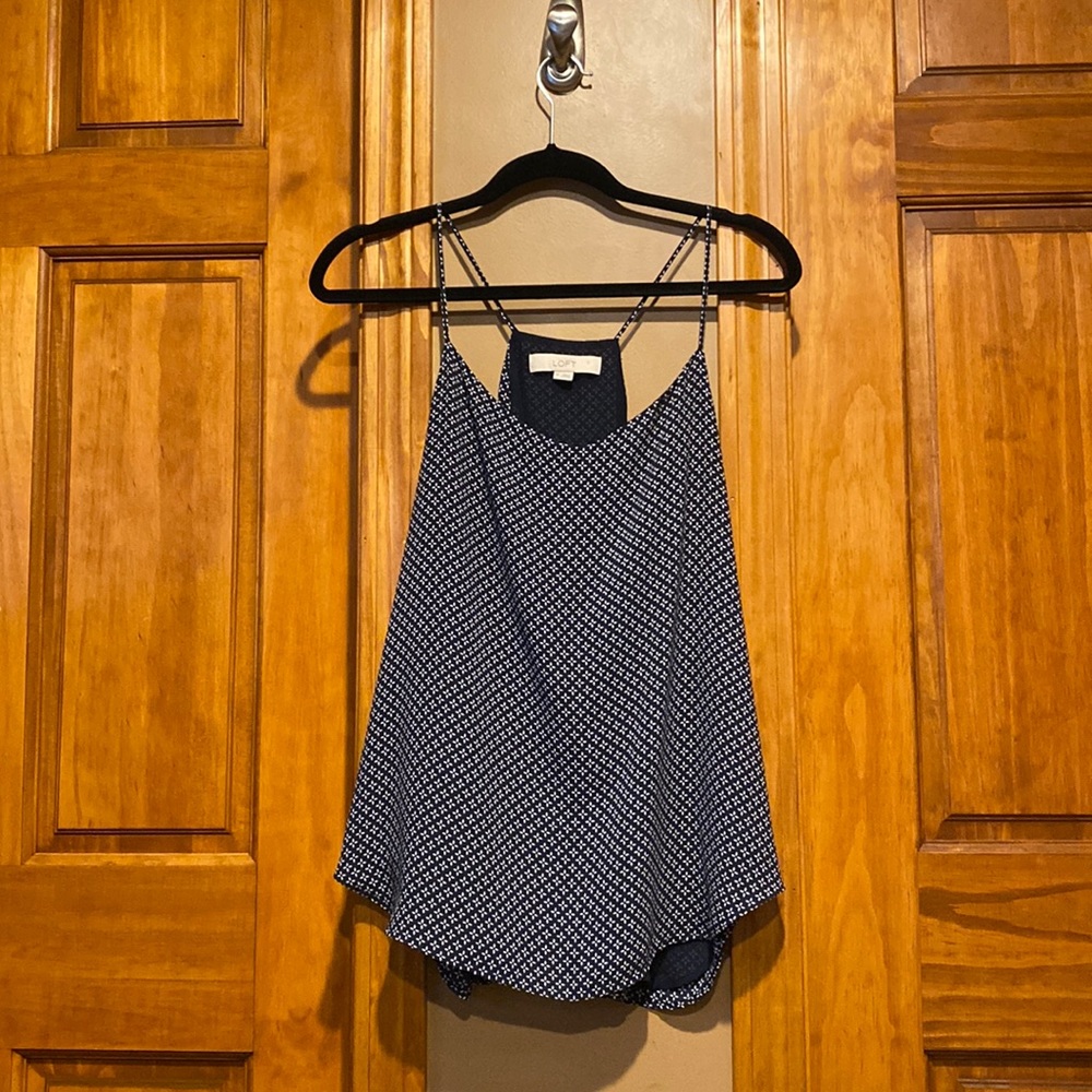 Blue loft flowy tank